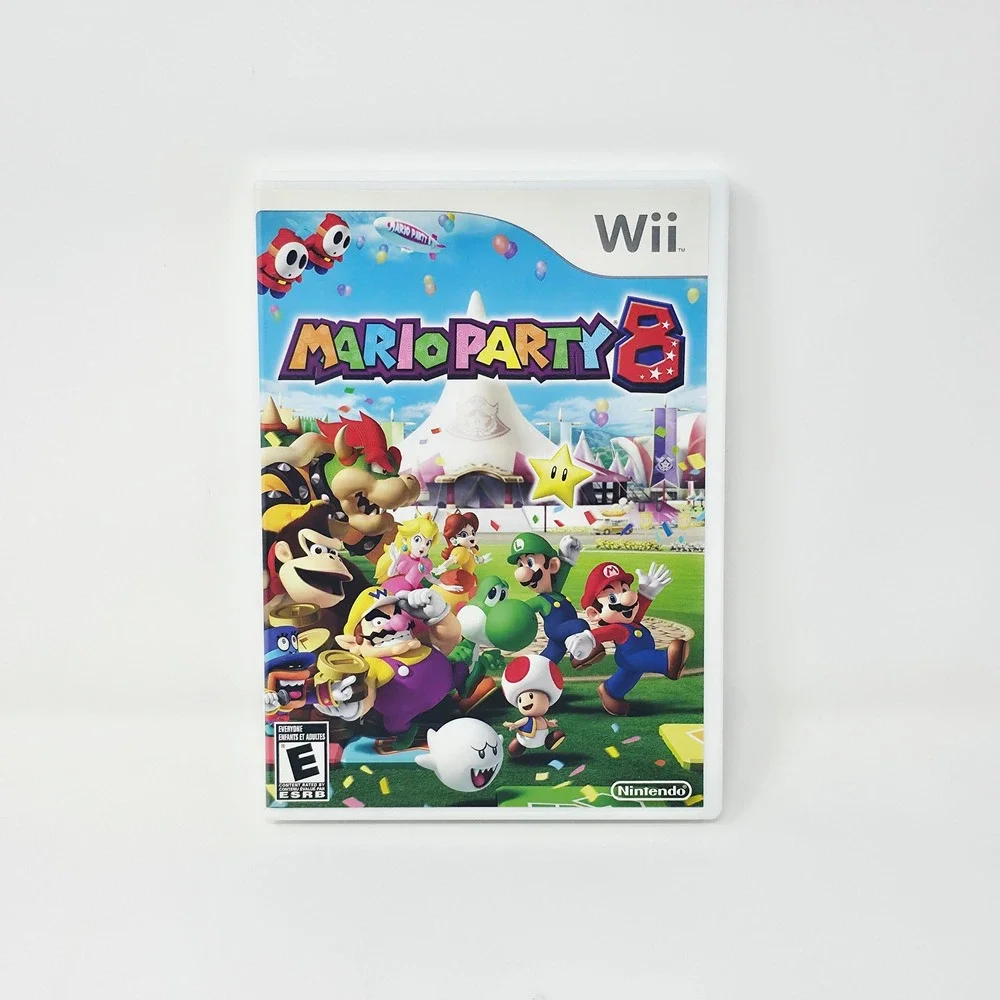 Nintendo Wii Mario Party 8 Video Game White Complete In Box Tested Works